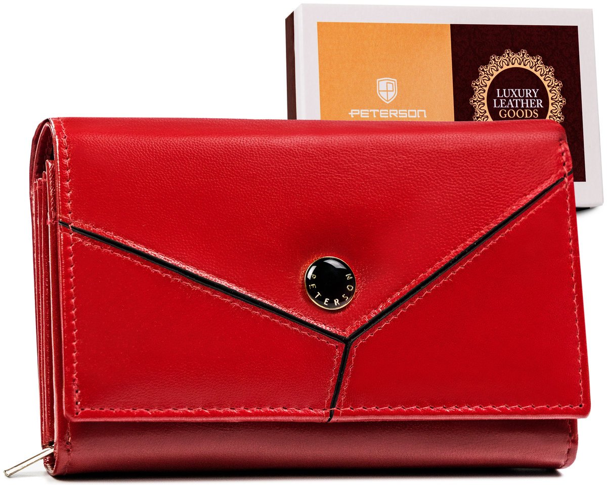 PETERSON portfel damski ze skóry naturalnej RFID