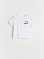 Bluzki dla niemowląt - Reserved - T-shirt z wypukłym nadrukiem - biały - miniaturka - grafika 1
