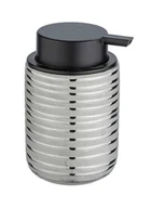 Mydelniczki i dozowniki mydła - Dozownik do mydła w płynie VILALBA, ceramiczny, srebrny, 280 ml, Wenko - miniaturka - grafika 1
