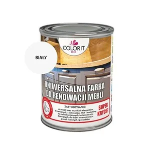 Farba do renowacji mebli biały połysk 0,75 l Colorit - Farby wewnętrzne - miniaturka - grafika 1