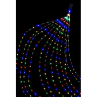 Oświetlenie świąteczne - Kurtyna choinkowa 408 LED multikolor 180 cm - miniaturka - grafika 1