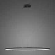 Lampy sufitowe - Altavola Design Ledowe Okręgi lampa wisząca 1x45W czarna LA073/P_120_in_3k_black - miniaturka - grafika 1
