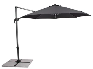 Schneider Parasol ogrodowy Sombra, średnica 300 cm, z listwą świetlną LED (Antracytowy) - Parasole ogrodowe - miniaturka - grafika 1
