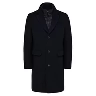 Płaszcze męskie - SELETED HOMME Męski płaszcz Slhjoseph Wool Coat Noos, czarny, XL - miniaturka - grafika 1