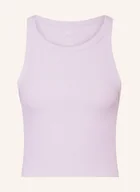 Koszulki i topy damskie - Under Armour Krótki Top Meridian lila - miniaturka - grafika 1