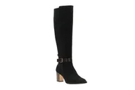 Półbuty damskie - Spiced Flame [black suede] - rozmiar 38 - miniaturka - grafika 1