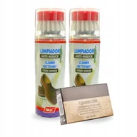 Środki do obuwia i ubrań - 2x Pianka ze Szczotką i Gumka do Czyszczenia Zamszu Nubuku Palc Zestaw 3w1 - miniaturka - grafika 1