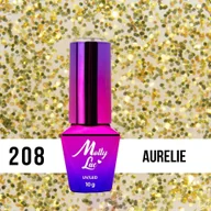 Lakiery hybrydowe - Molly Lac Lakier Hybrydowy 10ML Sensual Nr 208 - miniaturka - grafika 1