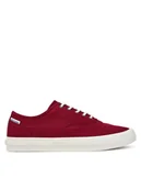 Trampki męskie - Tommy Hilfiger Tenisówki Hi Vulc Oxford Twill FM0FM05400 Czerwony - miniaturka - grafika 1