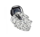 Akcesoria do fotelików - Oceplany kocyk do fotelika Wolf Moonlight shadow - miniaturka - grafika 1