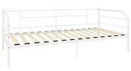 Łóżka - Białe metalowe łózko pojedyncze 90x200 cm B9-Z35 - miniaturka - grafika 1