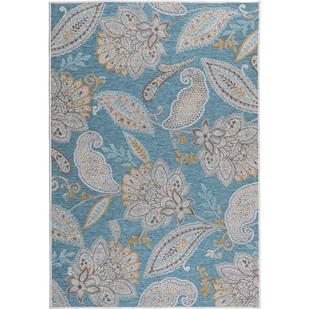 MULTI-DECOR Dywan Piar Pnącze turkusowy 120 x 170 cm - Dywany zewnętrzne - miniaturka - grafika 1