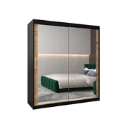 Szafy - Szafa przesuwna garderoba TOKYO 3 180 gł. 62 Czarny / Artisan - miniaturka - grafika 1