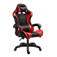 Fotele gamingowe - Fotel gamingowy GAME EXTREME ekoskóra czarno-czerwony FG-002 - miniaturka - grafika 1