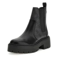 Botki damskie - Damskie Sztyblety GUESS SHUZE FLTSHUELE10-BLKCO – Czarny - miniaturka - grafika 1