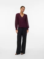 Bluzki damskie - Vero Moda Bluzka w kolorze fioletowym - miniaturka - grafika 1