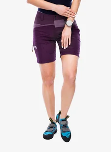 Spodenki wspinaczkowe damskie Ortovox Casale Shorts - dark wild berry - Sprzęt wspinaczkowy - miniaturka - grafika 1