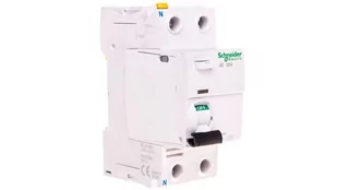 Schneider Electric Schneider Wyłącznik różnicowo-prądowy iLD 2P 25A 10mA typ AC A9Z10225 ILD 2P 25A 10MA - Bezpieczniki elektryczne - miniaturka - grafika 1