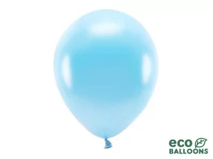 PartyDeco "Balony Eco 30cm metalizowane, jasny niebieski (1 op. / 100 szt.)" ECO30M-001J [13985399] - Pamiątka Chrztu Świętego - miniaturka - grafika 1