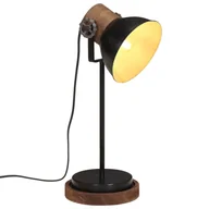 Lampy stojące - vidaXL Lampa stołowa, 25 W, czarna, 17x17x50 cm, E27 - miniaturka - grafika 1