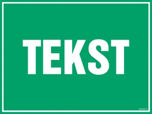 ZNAK NA ZAMÓWIENIE WZÓR A-011, KS - FOLIA PODŁOGOWA FOTOLUMINESCENCYJNA; (400X300MM) - Systemy ekspozycyjne i znaki informacyjne - miniaturka - grafika 1