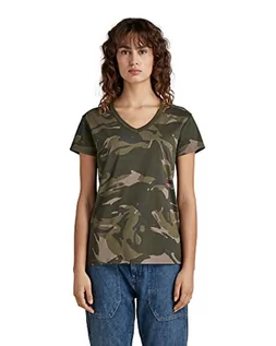 Koszulki i topy damskie - G-STAR RAW Top damski All Over Top, Wielokolorowy (Turf Woodland Camo D22078-c334-d435), XXS - grafika 1