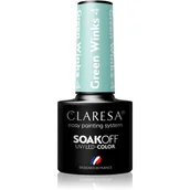 Lakiery hybrydowe - ACTIVESHOP CLARESA lakier hybrydowy GREEN WINKS 4 -5g - miniaturka - grafika 1