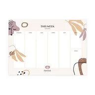 Planery - Tygodniowy Planner A4 Z Abstrakcyjnym Motywem Odette - miniaturka - grafika 1