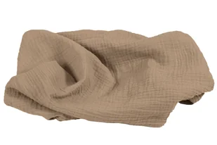 Kocyk muślinowy 80x120 Muslin mokka bawełniany otulacz - Otulacze - miniaturka - grafika 1