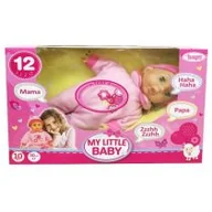 Lalki dla dziewczynek - Bayer Lalka bobas My Little Baby 30cm z dźwiękiem 93007AA 93007AA - miniaturka - grafika 1