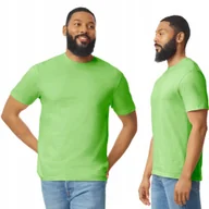 Koszulki męskie - T-shirt Koszulka Męska Bawełna SOFTSTYLE Gildan GI64000 ZIELONY Lime XL - miniaturka - grafika 1
