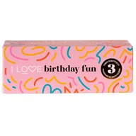 Kosmetyki do kąpieli - I Love Birthday Fun zestaw kul do kąpieli 3x150g - miniaturka - grafika 1