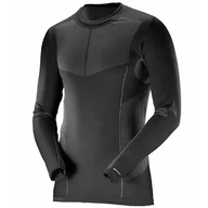 Koszulki sportowe męskie - Koszulka z długim rękawem SALOMON Primo Warm Seamless Tee M Black XL - miniaturka - grafika 1