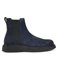 Botki męskie - Sztyblety Calvin Klein Combat Ess Chelsea Boot Su YM0YM01372 Granatowy - miniaturka - grafika 1