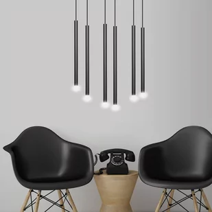 Emibig SELTER 6 BLACK 552/6 lampa wisząca 6x20W/G9 IP20 552/6 - Lampy sufitowe - miniaturka - grafika 3