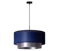 Lampy sufitowe - Duolla - Żyrandol na lince NANTES 1xE27/15W/230V śr. 45 cm niebieski/srebrny - miniaturka - grafika 1
