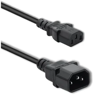 Qoltec Kabel zasilający do UPS | C13/C14 | 1,8m 53897 - Kable komputerowe i do monitorów - miniaturka - grafika 1