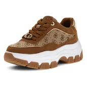 Półbuty damskie - BERRETT3 FLPBT3FAL12-BEIBR - miniaturka - grafika 1