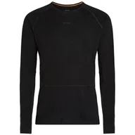 Koszulki sportowe męskie - Męska koszulka Icebreaker Men Merino 200 ZoneKnit LS Crewe Rozmiar: XL / Kolor: czarny - miniaturka - grafika 1