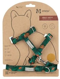 Amiplay BeHappy Szelki + smycz dla kota - jungle - Szelki dla kotów - miniaturka - grafika 1