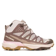 Buty trekkingowe damskie - Trekkingi Salomon X Ultra 360 Edge Mid Gore-Tex L47982000 Brązowy - miniaturka - grafika 1