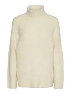 Swetry damskie - Pieces Sweter w kolorze kremowym - miniaturka - grafika 1