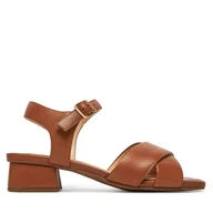 Sandały damskie - Sandały Clarks Serina35 Cross 26181346 Brązowy - miniaturka - grafika 1