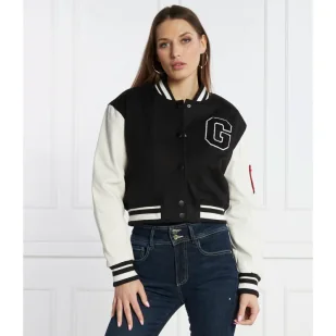 GUESS Kurtka bomber | Cropped Fit - Kurtki damskie - miniaturka - grafika 1