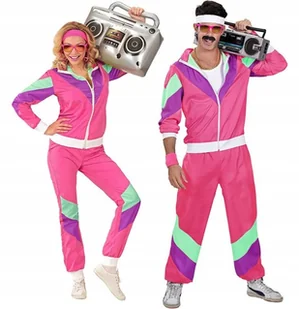 STRÓJ DRES RÓŻOWY RETRO DRESY LATA 70 80 KOSTIUM DISCO PRZEBRANIE XXL - Stroje karnawałowe STRÓJ DRES RÓŻOWY RETRO DRESY LATA 70 80 KOSTIUM DISCO PRZEBRANIE XXL - Stroje karnawałowe - miniaturka - grafika 1