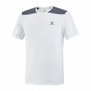 Koszulka Salomon Outline White / Ebony - Koszulki sportowe damskie - miniaturka - grafika 1