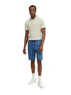 Spodenki damskie - TOM TAILOR Męskie Bermudy szorty o wyglądzie dżinsów 1031272, 10113 - Clean Mid Stone Blue Denim, 31 - miniaturka - grafika 1