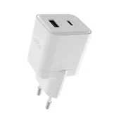 Ładowarki do telefonów - Allity ładowarka sieciowa GaN PD QC ATC-01-20WAC 1x USB-C 1x USB-A 20W biała - miniaturka - grafika 1