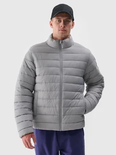 4F Kurtka puchowa z syntetycznym wypełnieniem męska - szara XXL - Kurtki i kamizelki sportowe męskie - miniaturka - grafika 1