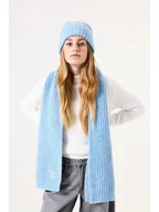 Szaliki i chustki dla dzieci - Garcia Szal w kolorze błękitnym - miniaturka - grafika 1